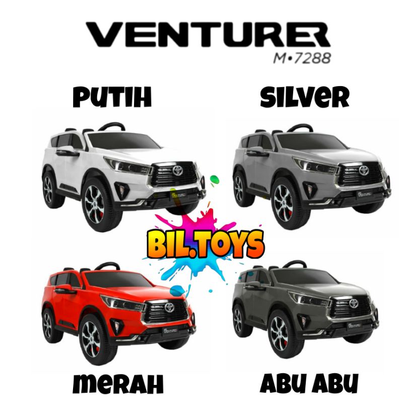 MAINAN MOBIL AKI ANAK TOYOTA INNOVA VENTURER MOBIL AKI ANAK REMOT KONTROL 7288 VENTURER LISENSI TOYOTA R