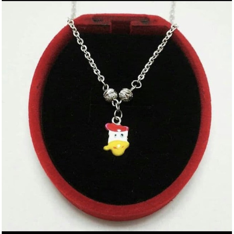 Kalung anak kalung anak perak 925 lapis emas putih kalung anak perak