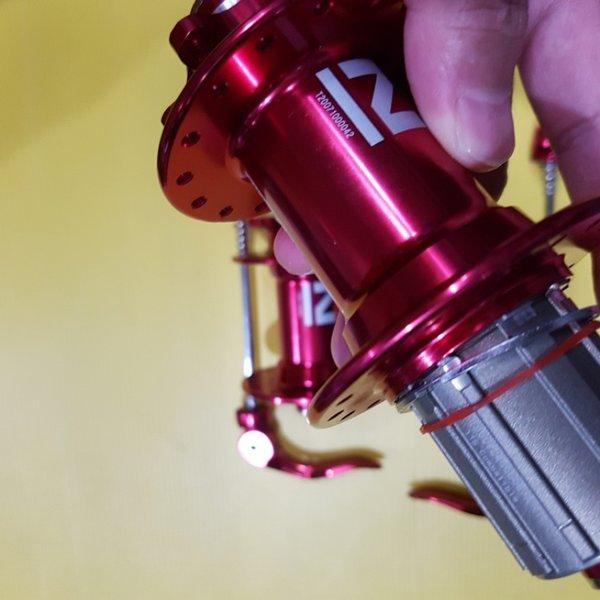 Hub and Freehub Novatec D041Sb-D032Sb Red