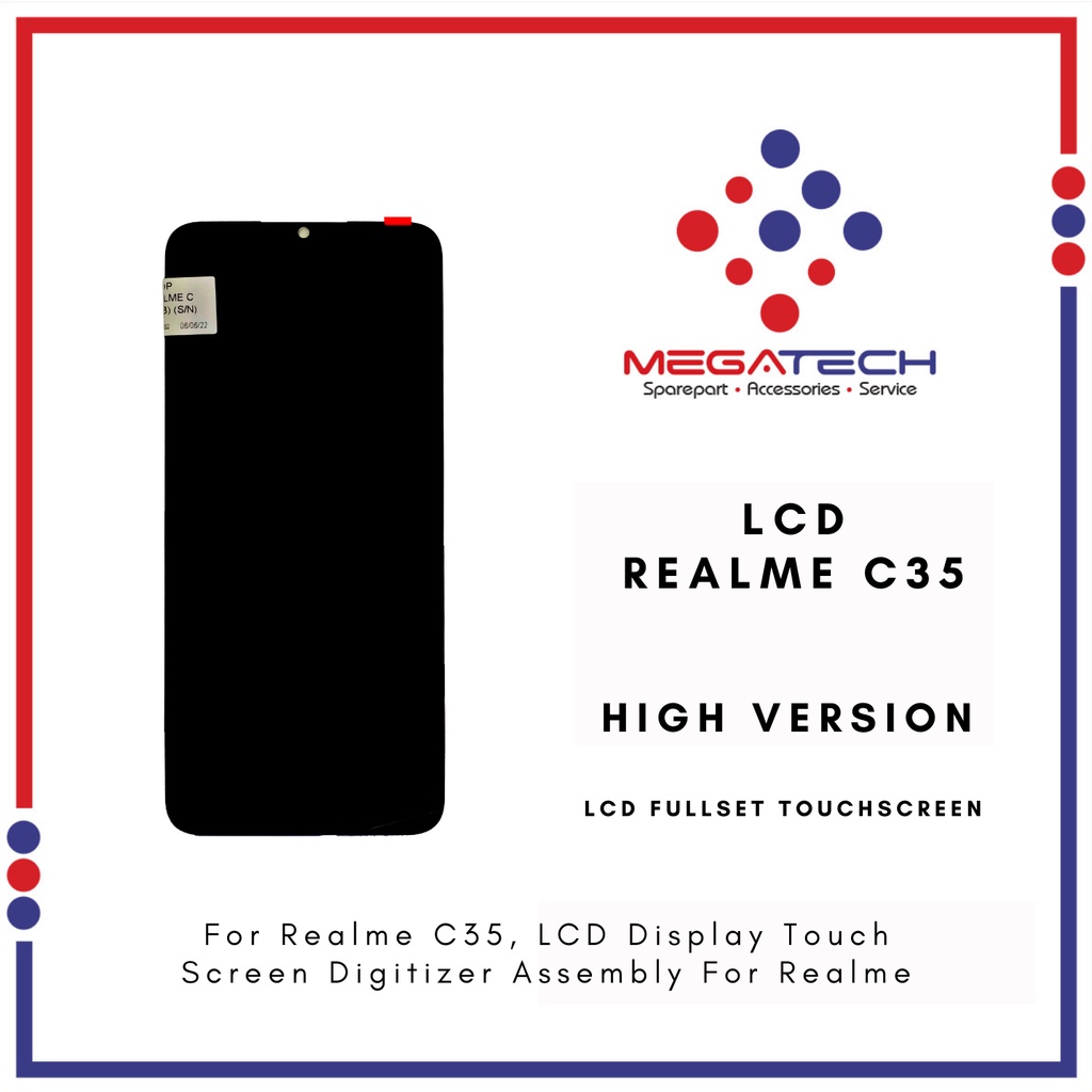 LCD Realme C35 Fullset Touchscreen