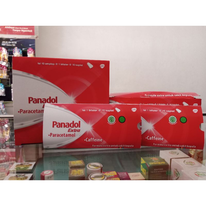 PANADOL EXTRA 1 STRIP @10 KAPLET | Obat Sakit Kepala - ED 04/2026