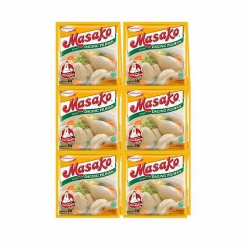 Masako Renceng 9gr sct isi 12sachet 1 renceng rasa Sapi/Ayam