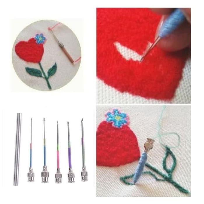 Embroidery Stitching Punch Needle - Jarum Sulam No. 9,10,12,14,16