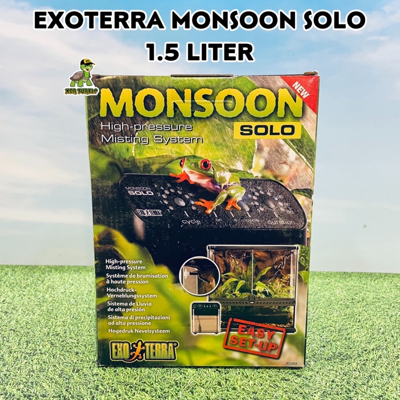 EXOTERRA MONSOON SOLO AUTOMATIC MISTING CHAMELEON DARTFROG VARIGATA TANAMAN REPTIL DUMPY FROG