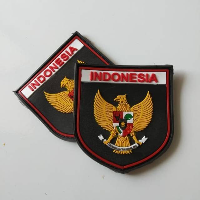 Patch rubber GARUDA INDONESIA TAMENG/tempelan karet emblem velcro