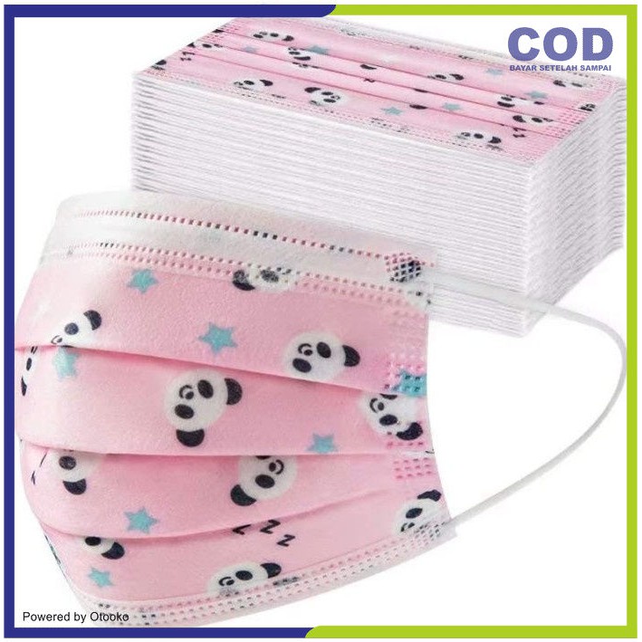 Masker anak 3 ply 3ply Kids Child mask motif Earloop 1box isi 50 Pcs