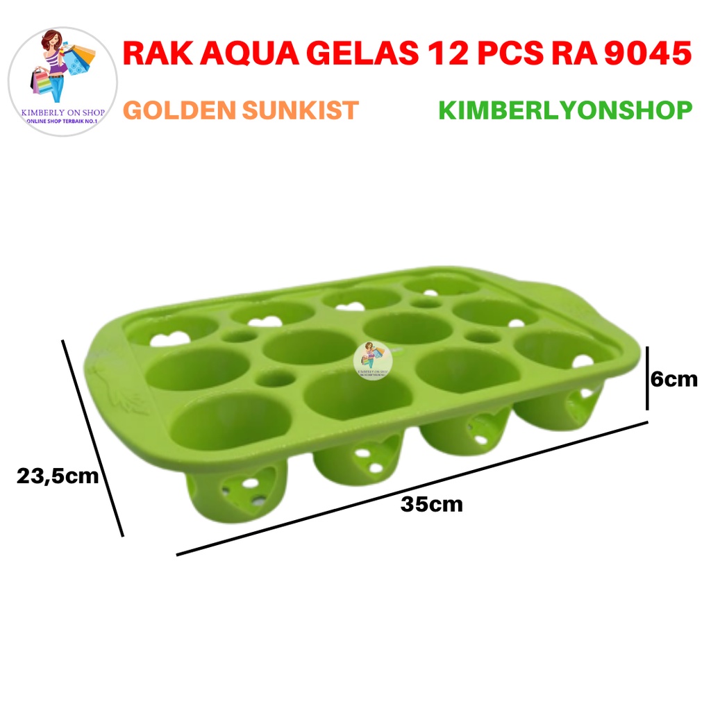 Rak Aqua Gelas Keranjang Aqua Plastik Rak Minuman Golden Sunkist