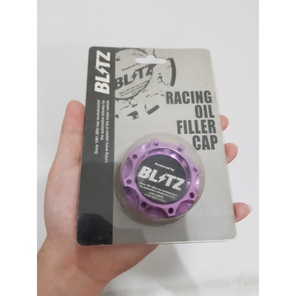 Oil filler cap tutup oli mobil blitz purple ungu import new model