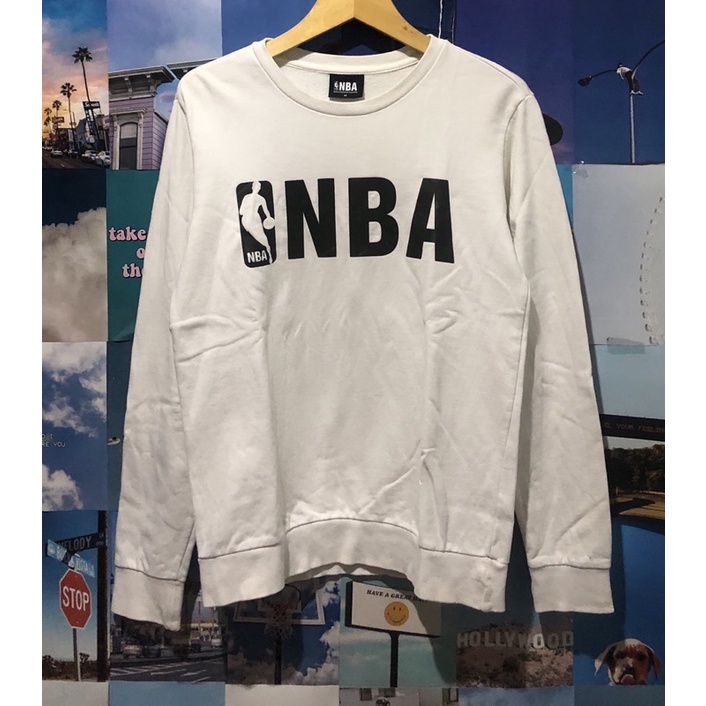 Crewneck NBA Putih M fit L