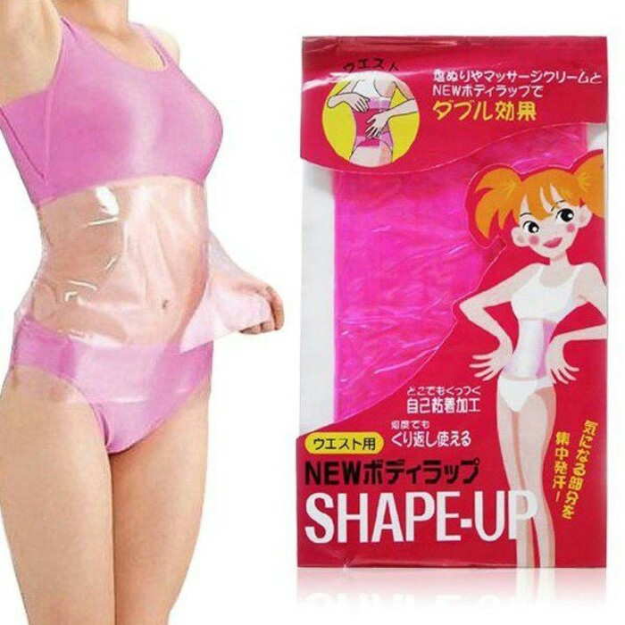 Plastik Sauna Pengecil Perut Slimming Wrap Shape Up Waist