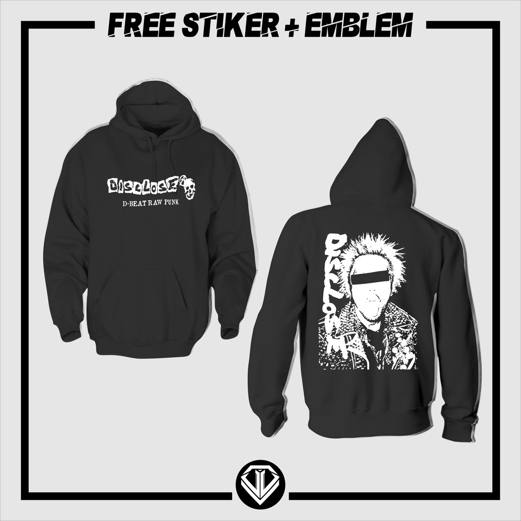 Hoodie Band PUnk DISCLOSE
