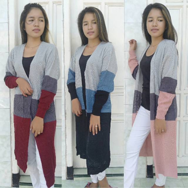 Long Cardigan Rainbow | Cardigan Belle