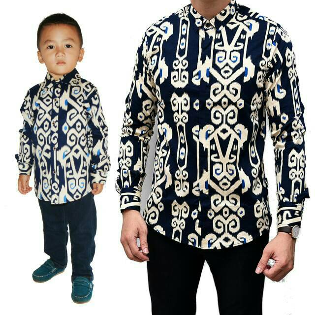 Batik couple ayah dan anak new motif original isaac Batik couple ayah dan anak new motif original isaac