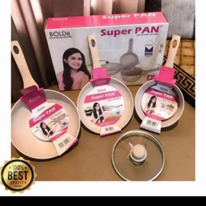 PERALATAN MASAK BOLDE SUPER PAN SET 3 IN 1 BEIGE PERALATAN DAPUR
