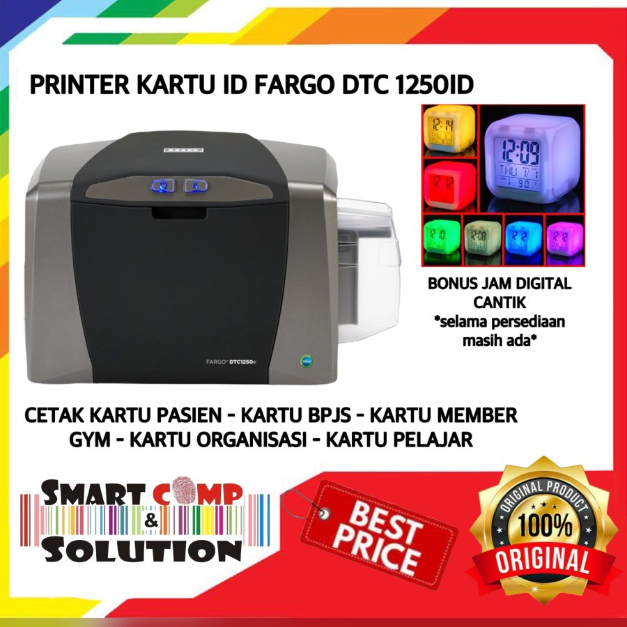 Printer ID Card Fargo DTC1250ID / DTC 1250ID / DTC-1250ID Single Side