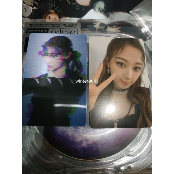 photocard giselle case ver / lenti giselle hallu photobook ver savage