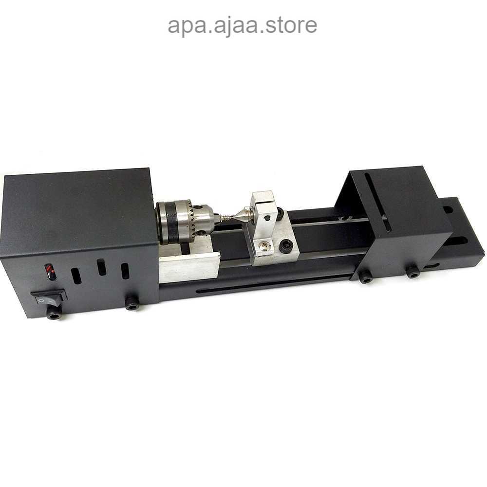 Terbaru OSSIEAO Mesin Bubut Mini Lathe Wood Metalworking DIY 96W - LXGD-CC Harga Grosir