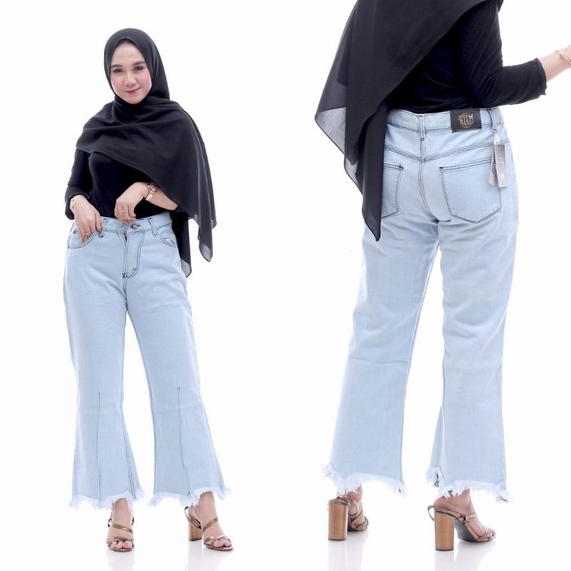 Cutbray Rawis Highwaist Jumbo Jeans Big Size 27-42