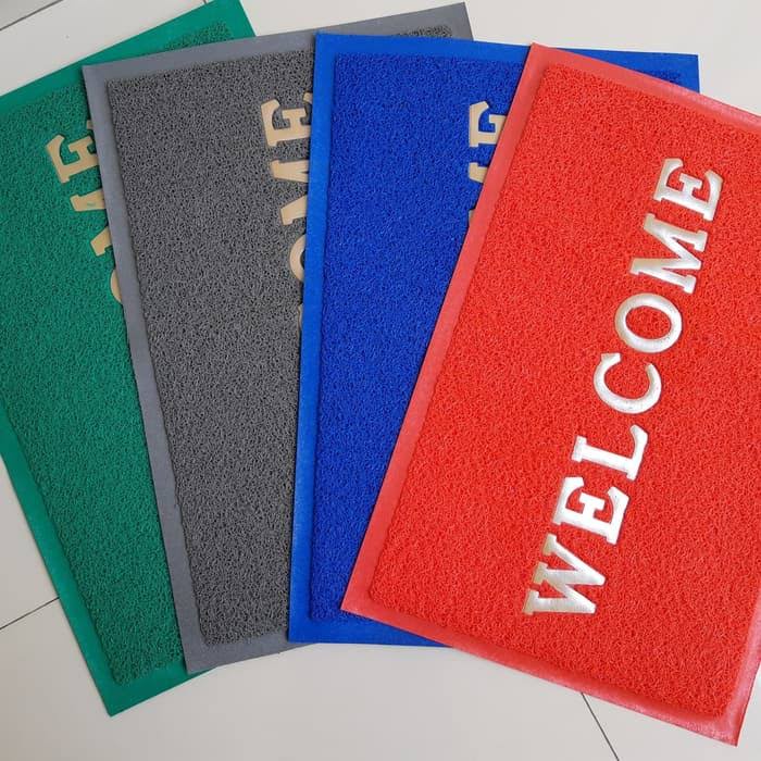 Keset Bihun Mie Motif Welcome - Keset Anti Slip