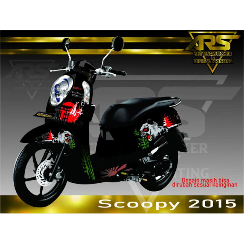 Decal Scoopy 2015 full body motif panda