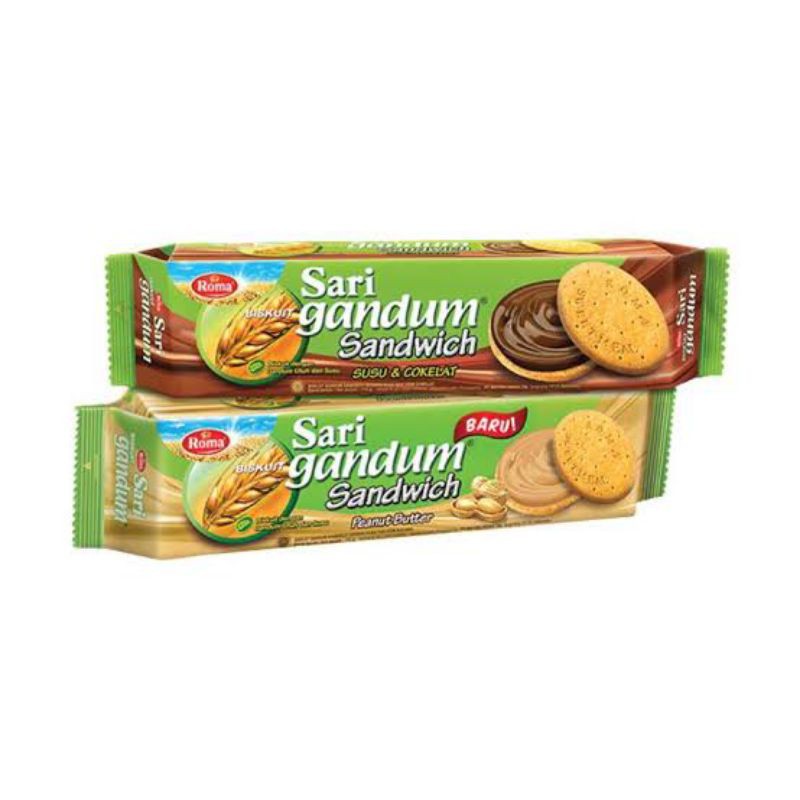 

BISKUIT ROMA SARI GANDUM SANDWICH 115 gr