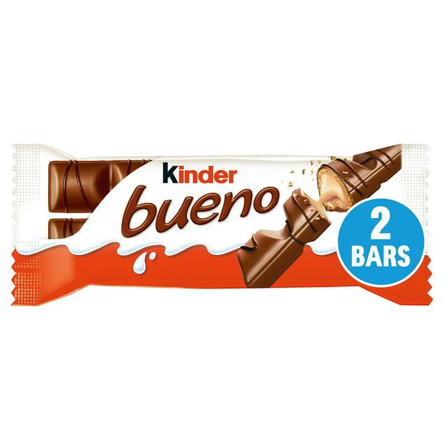 

KINDER BUENO WAFER BAR 43GRAM COKLAT KINDER JOY IMPORT MALAYSIA 2 BARS