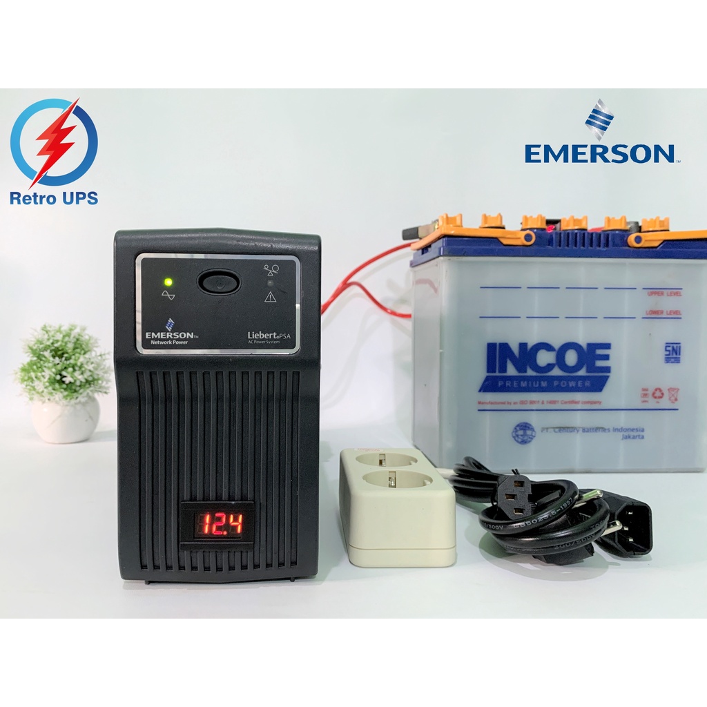 UPS Modif Emerson PSA650MT3-230U 12V Modifikasi Timer &amp; Cooling Fan