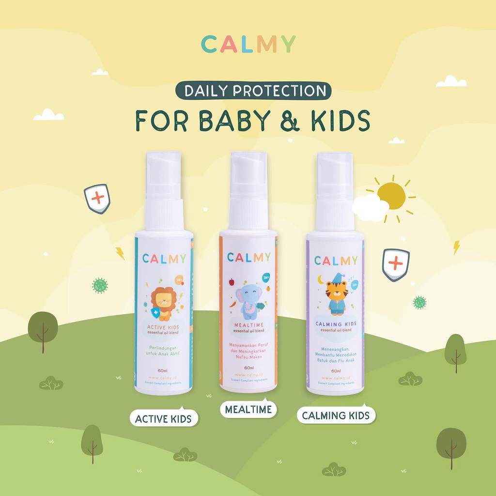 Spesial Paket Hemat Calmy Minyak Balur Premium (Calming Kids, Active Kids dan Mealtime)