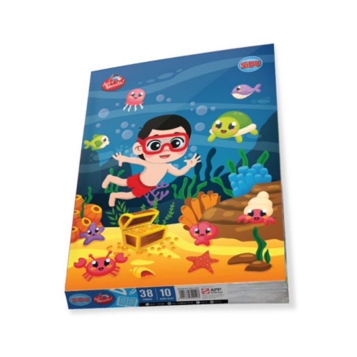 

Limited Buku Tulis Sidu 38 Lembar Per Pack Notebook Garis Sinar Dunia [10Pcs] Hemat