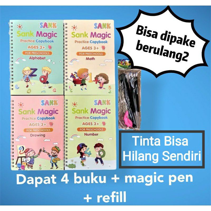 

COD buku belajar menulis anak masa kini - buku ajaib sank magic tinta bisa hilang