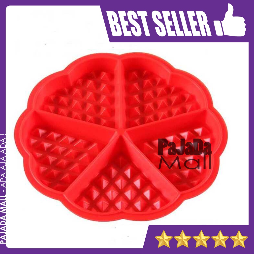 Loyang Silicone Cetakan Waffle Motif Kotak