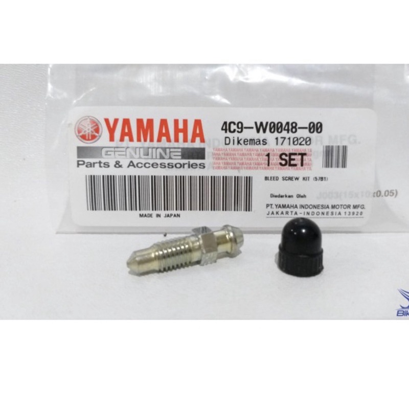 Baut Nepel Pembuangan Angin Kaliper Yamaha F1ZR FIZR F1Z FIZ R RX King Scorpio Vega Jupiter Mio Orig