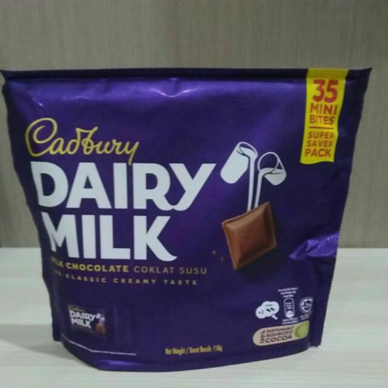 

Cadbury dairy milk mini isi 35