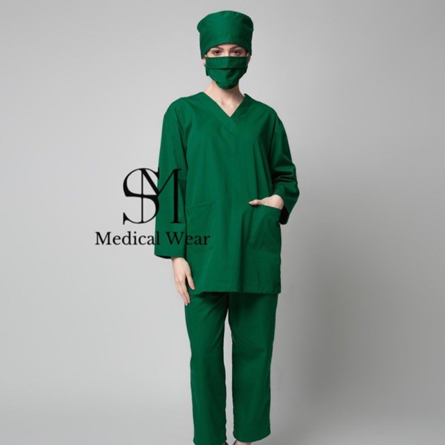 BAJU OKA LENGAN PANJANG BAJU PERAWAT OK BAJU SERAGAM MEDICAL ONLINE