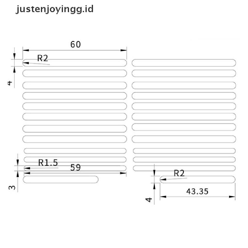 【justenjoyingg.id】 D65 Mechanical keyboard shock absorption cotton sliver Gasket foam D65 Gaskets .