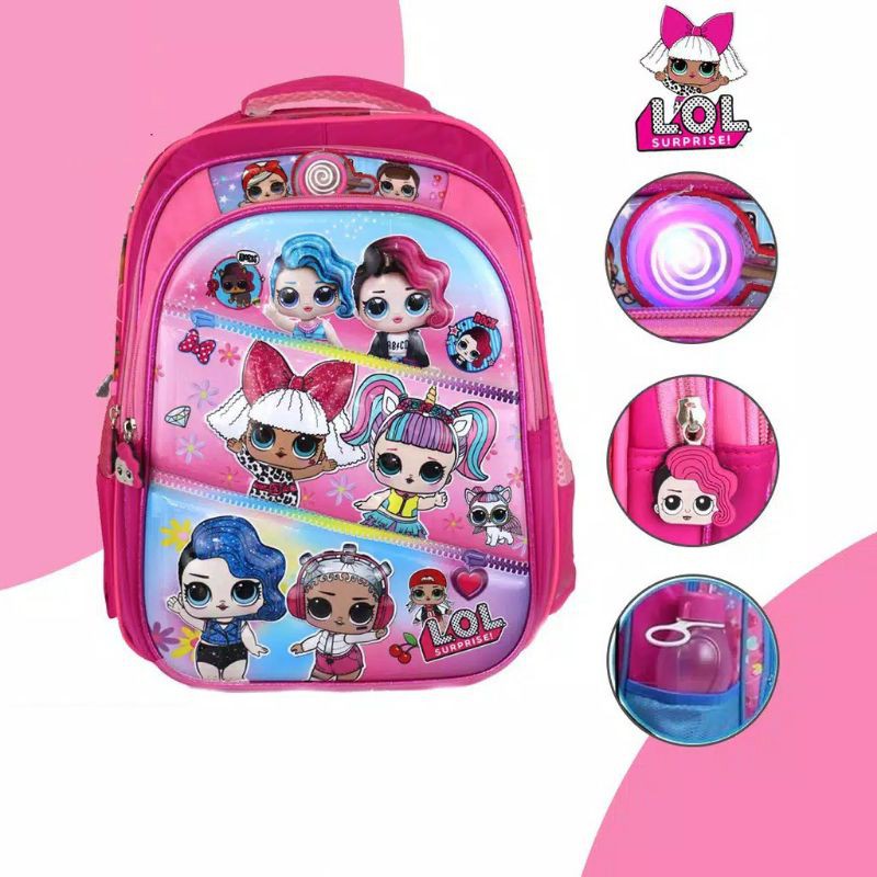 tas ransel sekolah anak cewek gambar