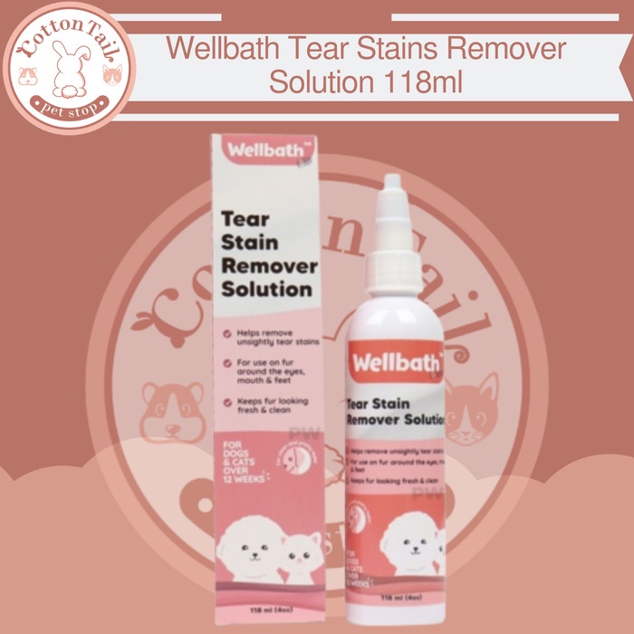 Wellbath Tear Stains Remover Solution 118ml Obat Mata Hewan PC2198