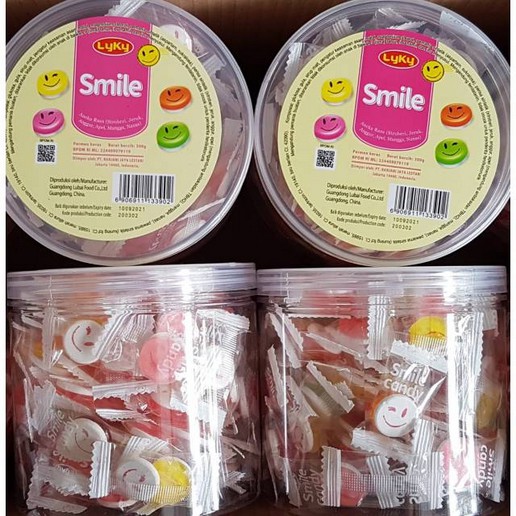 Permen Jadul Permen Senyum Permen Smile Ranjani Lyky Smile Candy isi 100pcs