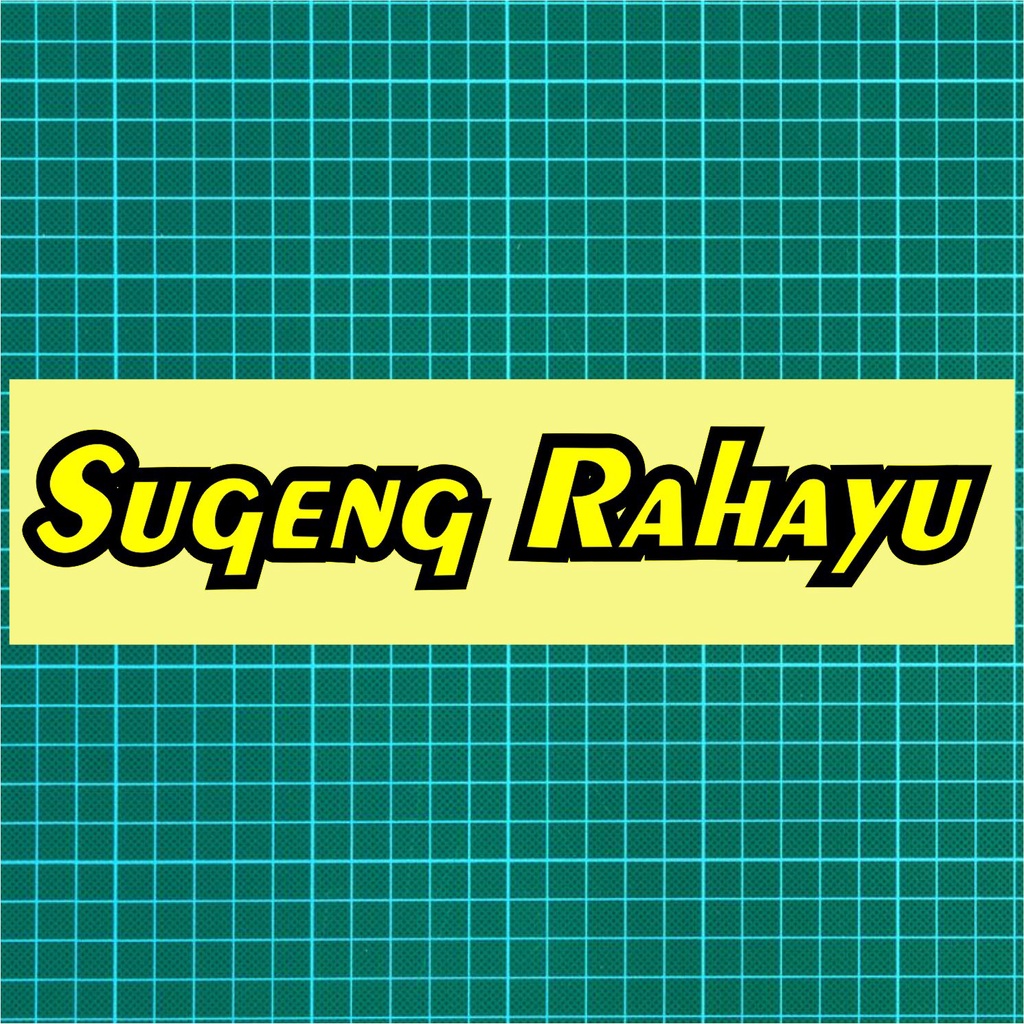 sticker stiker cutting bus bis sugeng rahayu