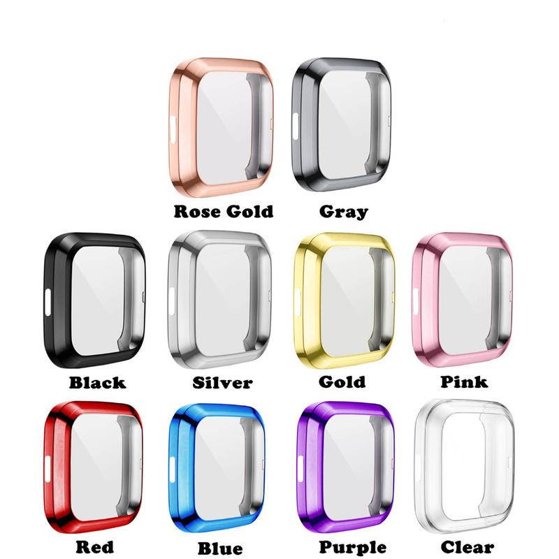 Case Pelindung Layar Smartwatch Bahan Tpu Untuk Fitbit Versa 3 2 Versa3 Versa2 Sense Lite All-Around Bumper 2 Inspire2