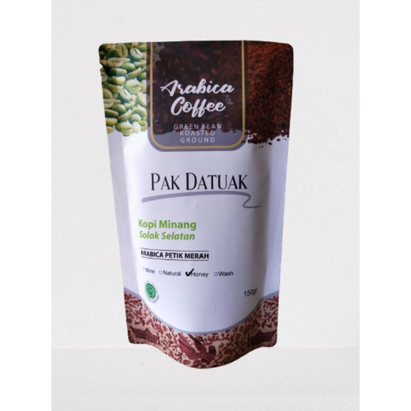

Arabica Specialty Pak Datuak proses Honey 150 gr Solok Selatan