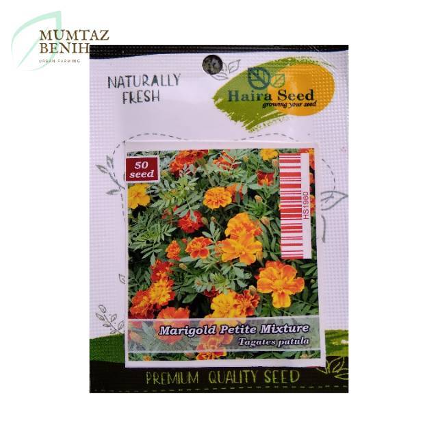 Benih Bunga Marigold Petite Mixture Haira Seed Shopee Indonesia