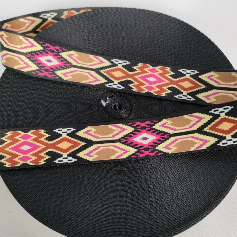 Webbing Polykatun 3.8 cm Aneka Motif #2