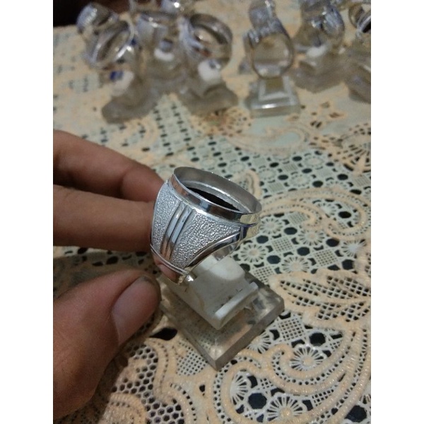 emban cincin perak 925 handmade model 011