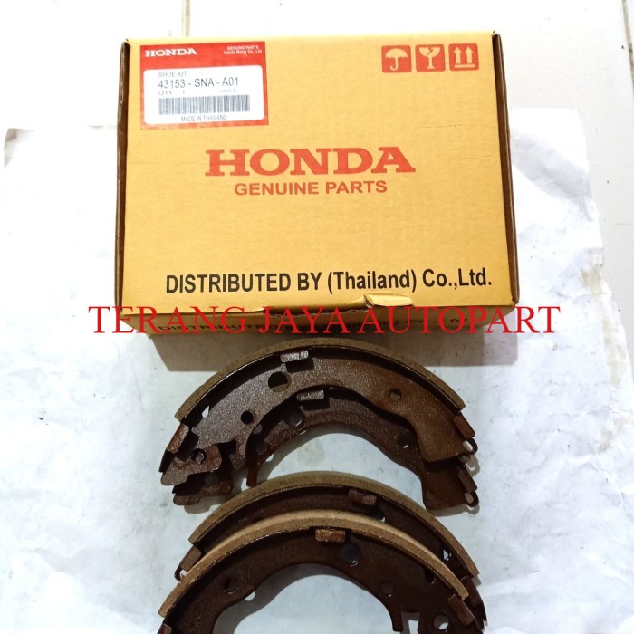 kampas rem belakang mobilio