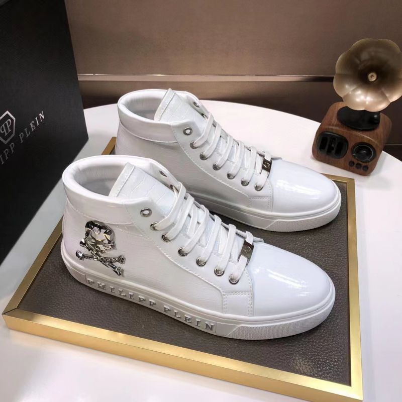 sepatu philipp plein sneaker cowok boots pria mirror p1shoes high end shoes men