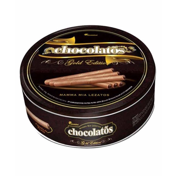 

Gery Wafer Roll Chocolatos Dark Kemasan Kaleng