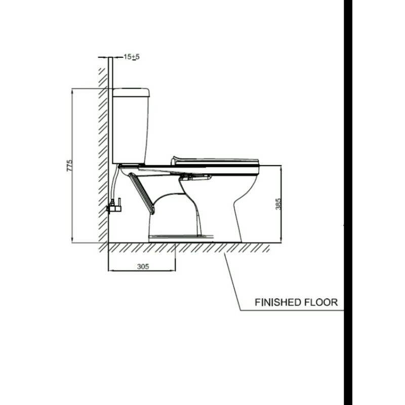KLOSET TOILET DUDUK AMERICAN STANDARD MY WINSTON CCST WHITE