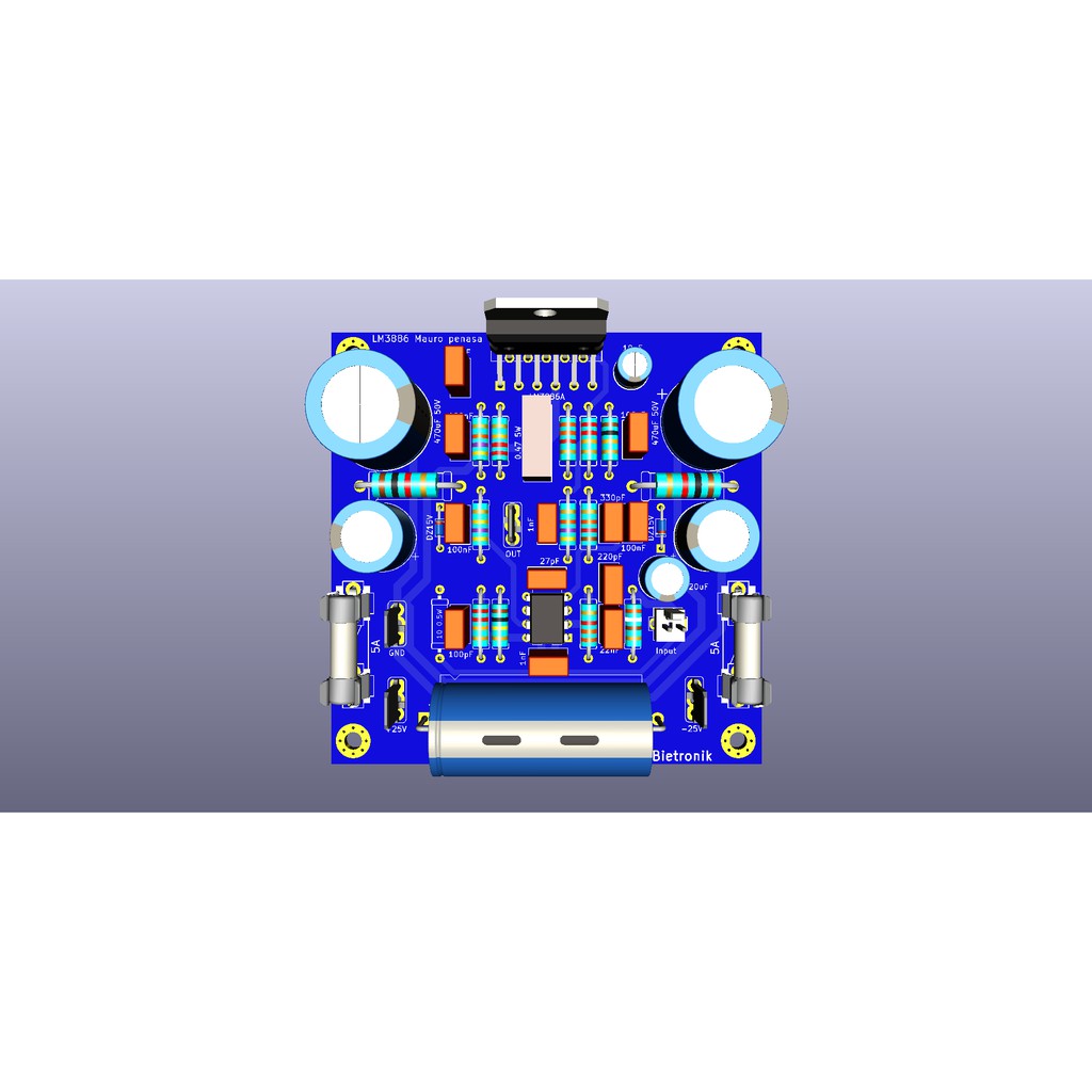 PCB LM3886 AMP Dauble layer Sch MAURO PENASA