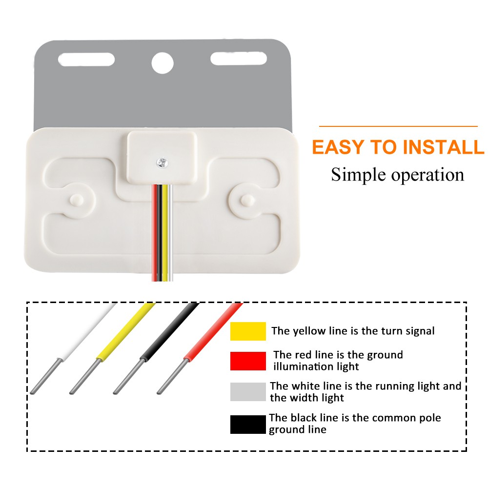1Pcs 24V LED Lampu Sisi Truk Lampu Eksterior Mobil Peringatan Lampu Ekor Lampu Trailer Mobil Lampu Peringatan Keselamatan Baru Lampu Ekor Super Terang